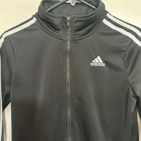 Adidas Black Jacket with White Accents - Picture 2 of 4